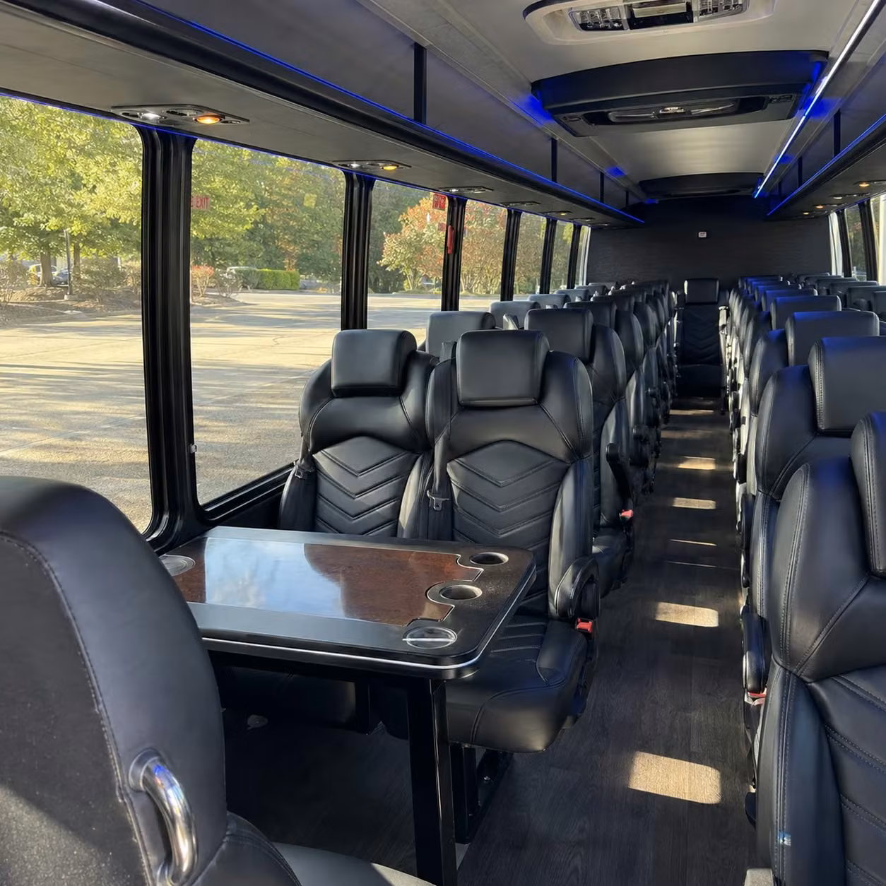 25 passenger minibus inside