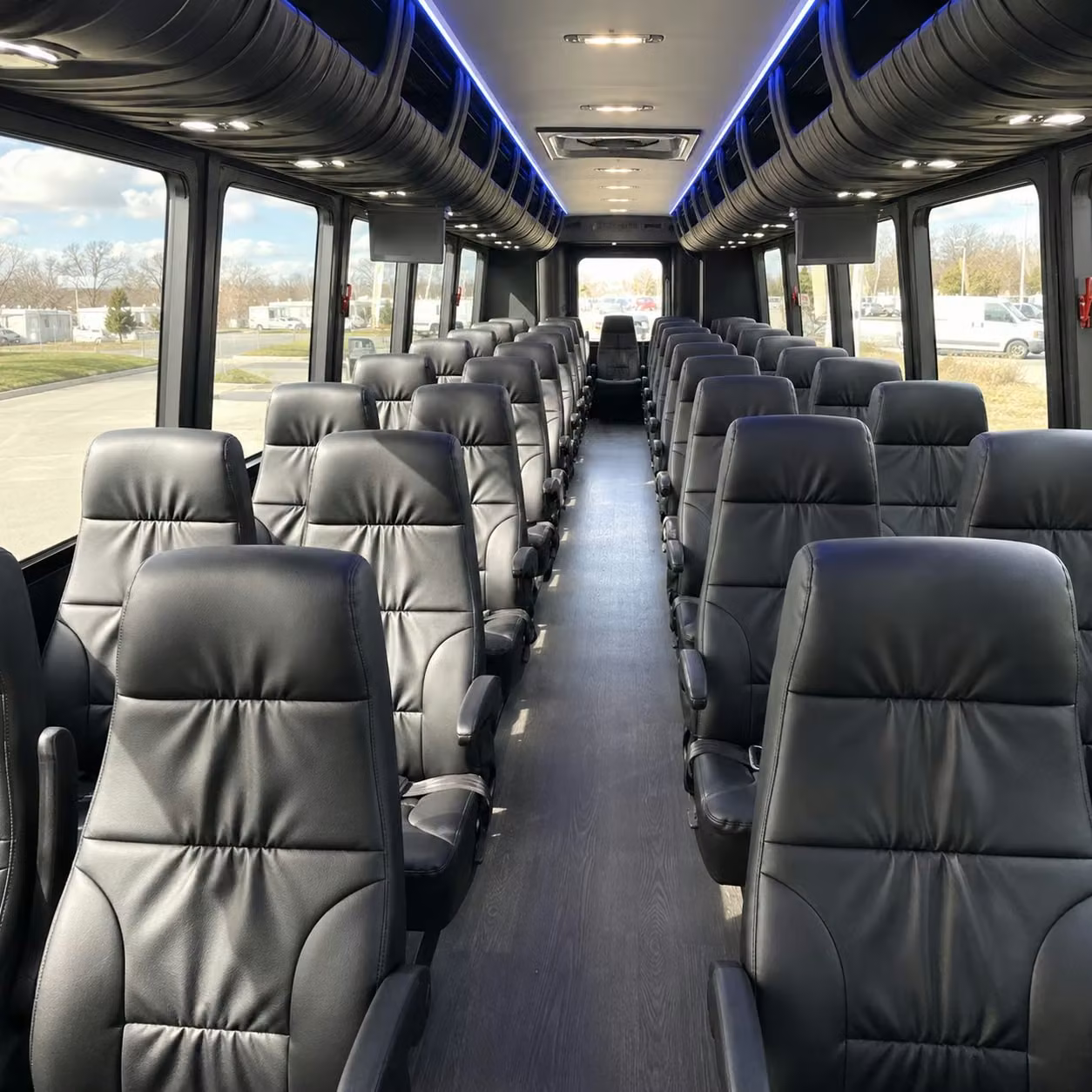 28 passenger minibus inside