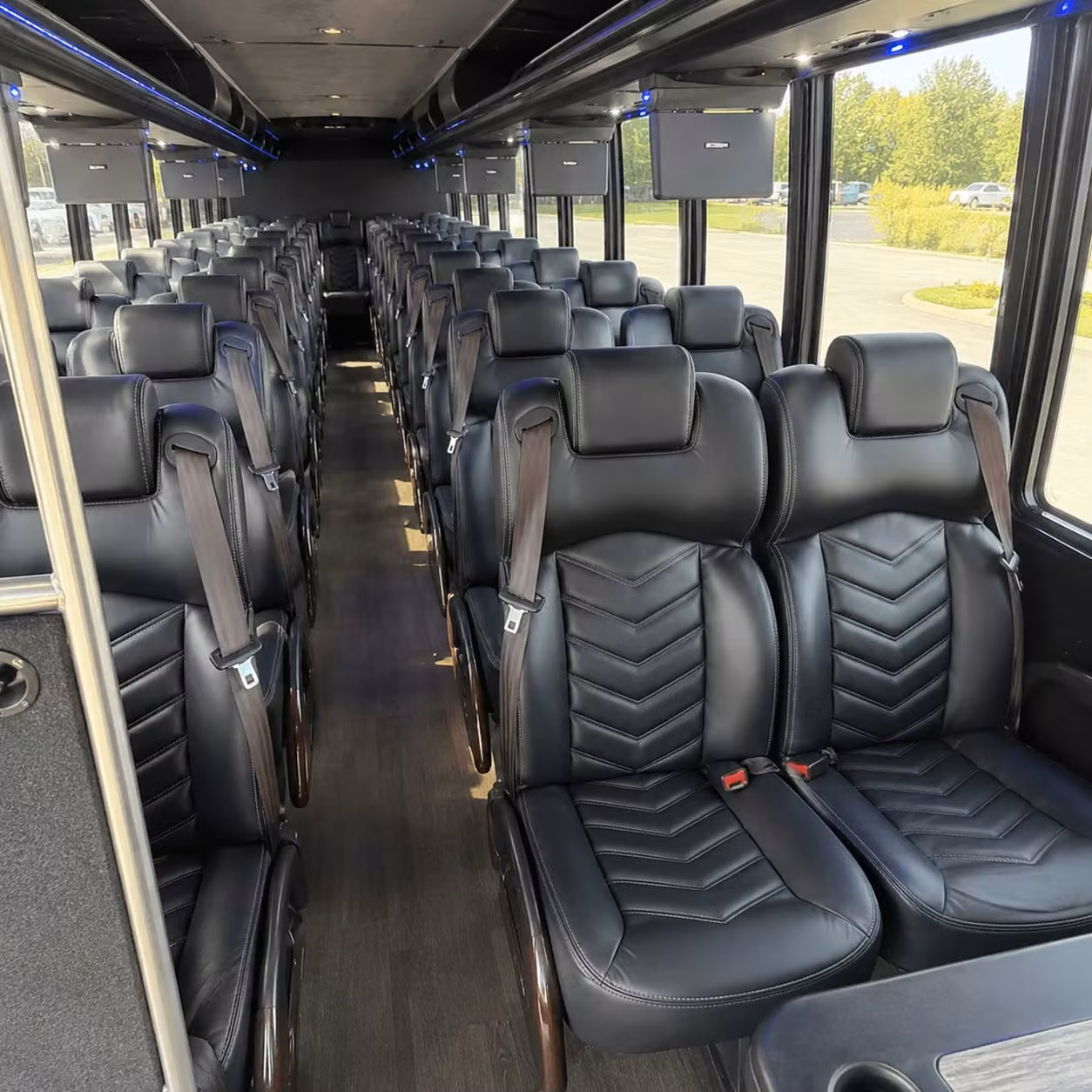 28 passenger minibus interior