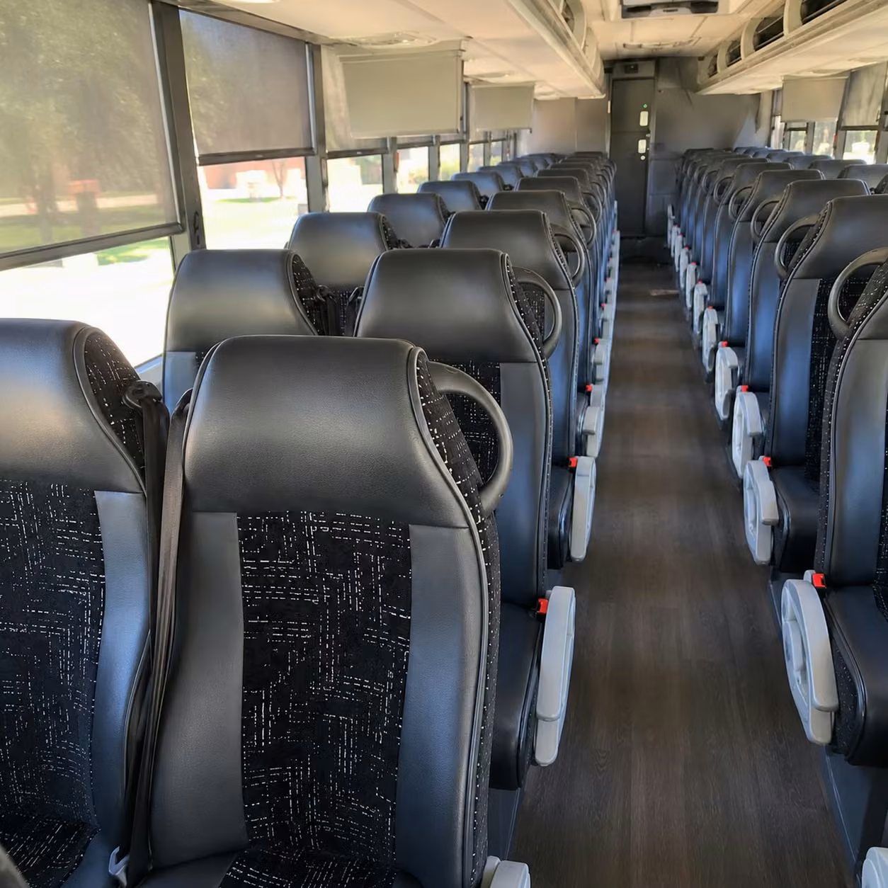 greeley charter bus rental interior